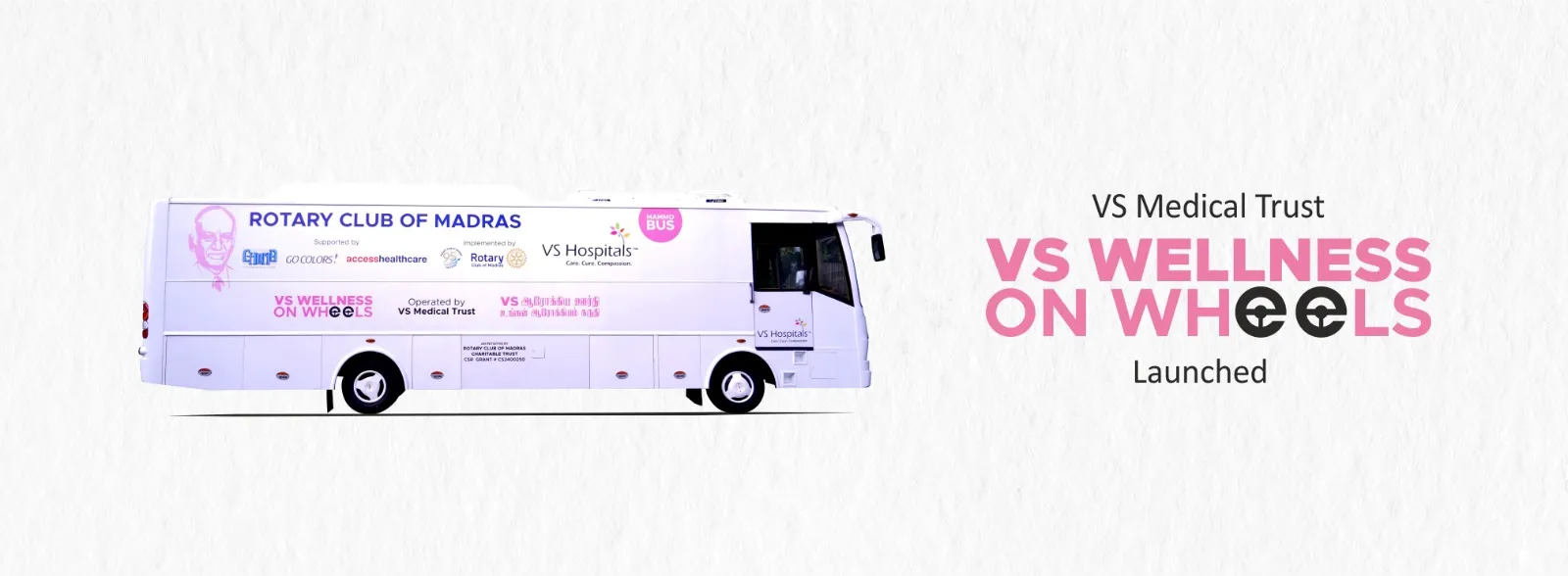Successful Launch of the VS Wellness on Wheels Cancer Screening bus by Thiru. Ma. Subramanian